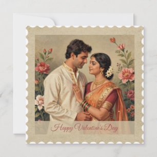 Vintage Indian Attire – Valentine’s Day Card