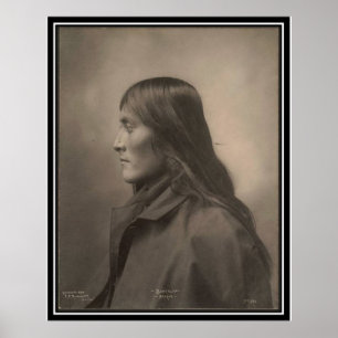 Vintage indian : Bartelda, Apache - Poster