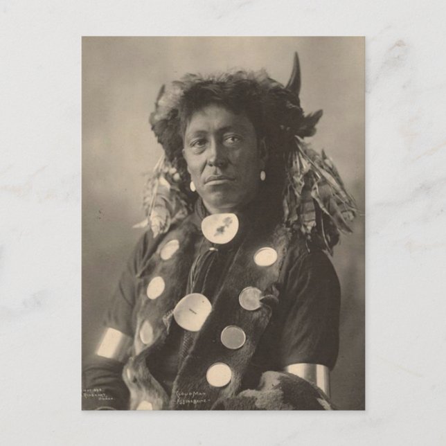 Vintage indian : Cloud Man, Assinaboine - Postcard (Front)