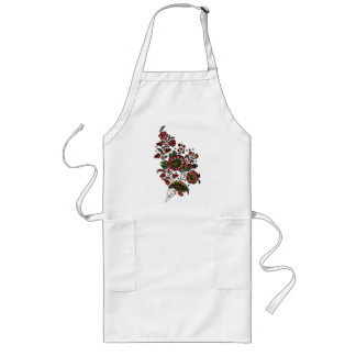 Vintage Indian Cotton Chintz Fabric Long Apron