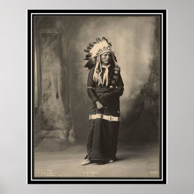 Vintage indian : Eagle Bear, Sioux - Poster (Front)