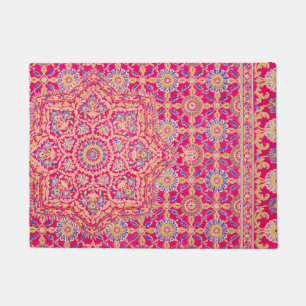 Vintage Indian Embroidery Pattern Doormat