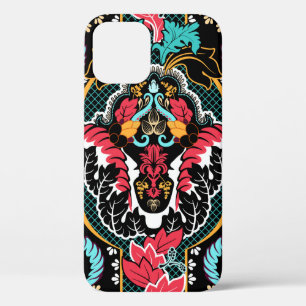 Vintage indian seamless pattern. Floral wallpaper iPhone 12 Case