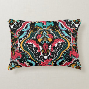 Vintage indian seamless pattern. Floral wallpaper Decorative Cushion