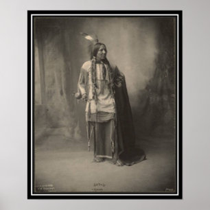 Vintage indian : Six Toes, Kiowa - Poster