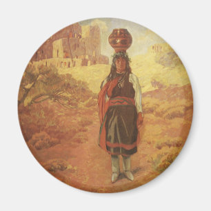 Vintage Indian Water Carrier by EW Rollins Magnet