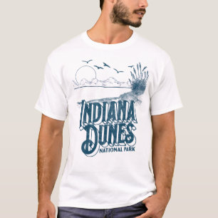 Vintage Indiana Dunes National Park Retro 80's Min T-Shirt