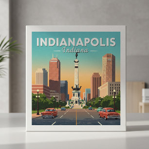 Vintage Indianapolis Indiana Ceramic Tile