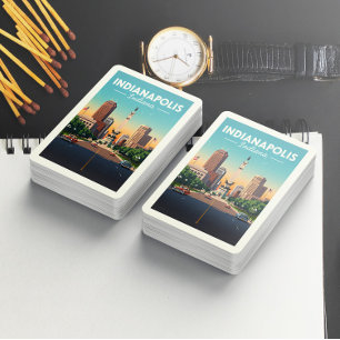 Vintage Indianapolis Indiana Playing Cards