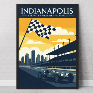 Vintage Indianapolis Poster