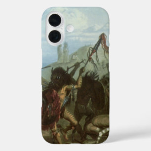 Vintage Indians, Bison Dance by Karl Bodmer iPhone 16 Case