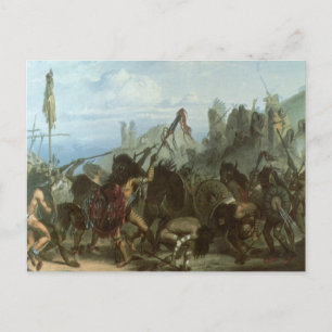 Vintage Indians, Bison Dance by Karl Bodmer Postcard