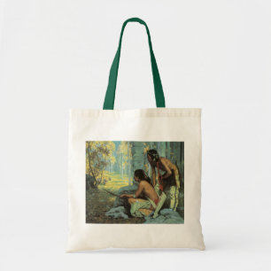 Vintage Indians, Taos Turkey Hunters by Couse Tote Bag