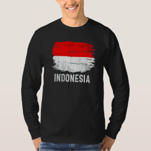 Vintage Indonesia Flag For Indonesian T-Shirt