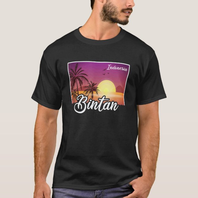 Vintage Indonesia Vacation Travel Asia Bintan T-Shirt (Front)