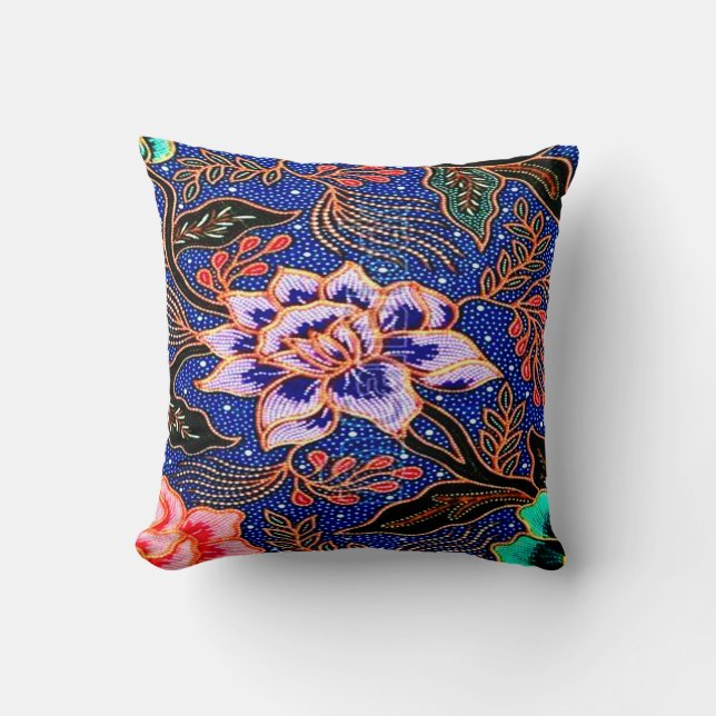 Vintage, Indonesian Batik Cushion (Front)