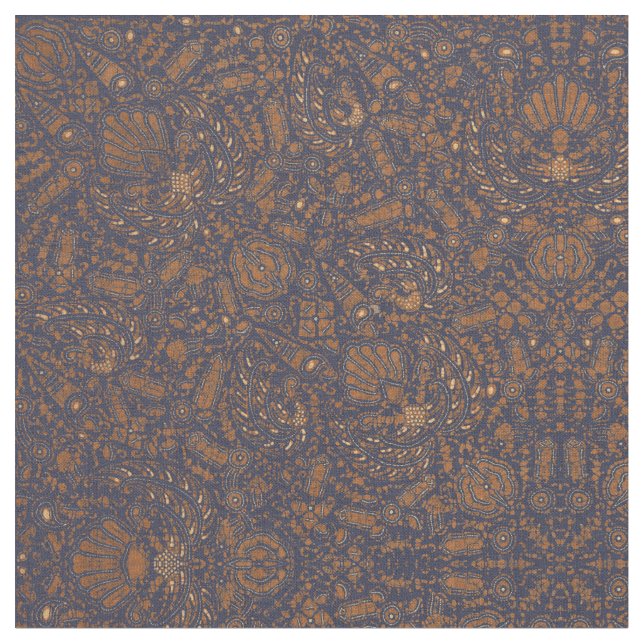 Vintage Indonesian tribal ikat pattern Fabric (Close Up)