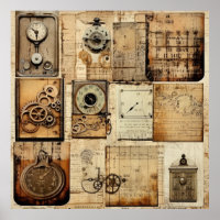 Vintage Industrial Grunge Poster