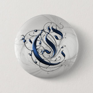 Vintage Initial C 6 Cm Round Badge