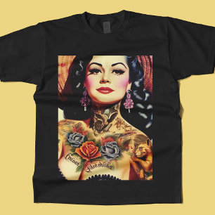 Vintage Inked Pin-up T-Shirt