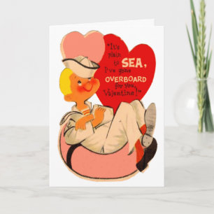 Vintage Innertube Sailor Valentine Card