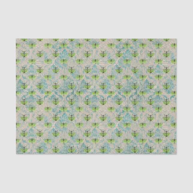 Vintage Insect Collage Tissue Paper (Front)