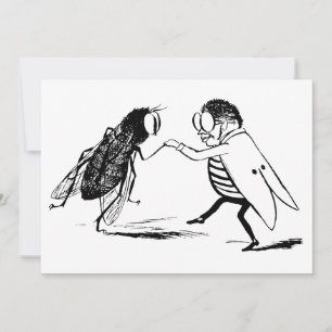 Vintage Insects Dancing; Bluebottle Fly