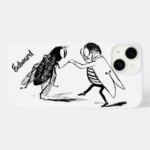 Vintage Insects Dancing; Bluebottle Fly Case-Mate iPhone 14 Case