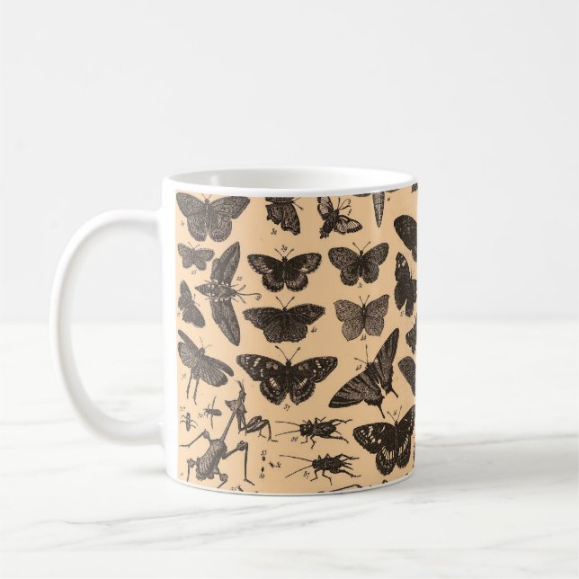 Vintage Insects Mug (Left)
