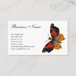Vintage Insects or Bugs, Beautiful Butterfly Business Card