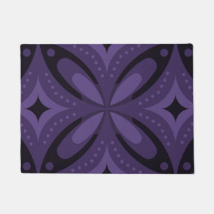 Vintage-Inspired Abstract Geometric Design Doormat
