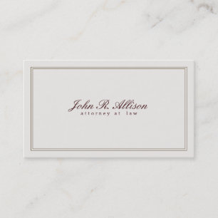 Vintage Inspired Attorney at Law Business Card
