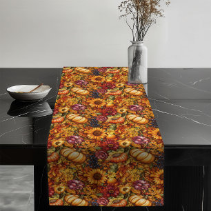 Vintage-Inspired Autumn Table Runner Delicate