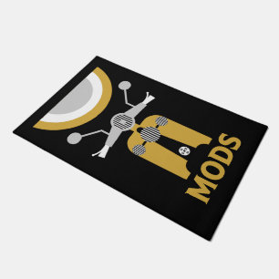 Vintage Inspired British Mods And Rockers Doormat