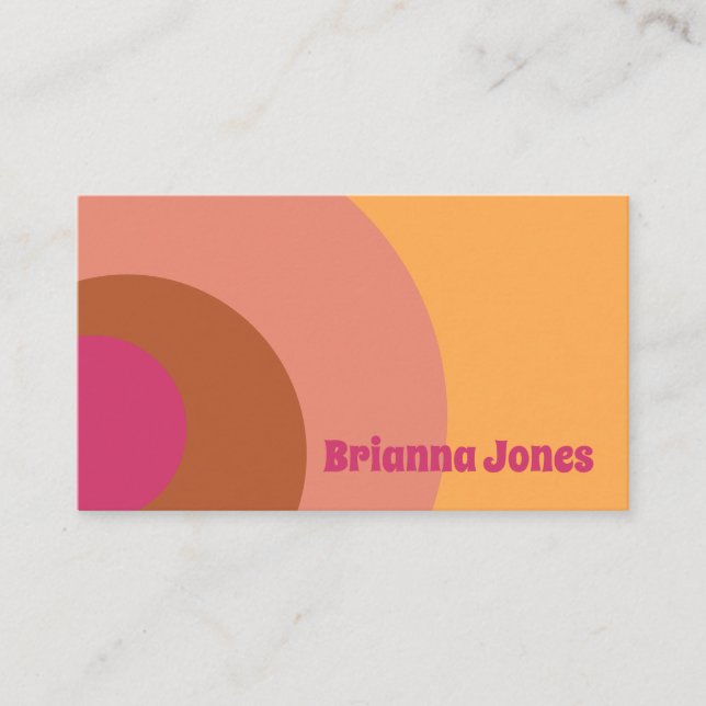 Vintage Inspired Business Card (Front)