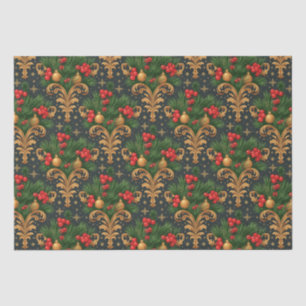 Vintage Inspired Christmas Florals Decoupage Tissue Paper