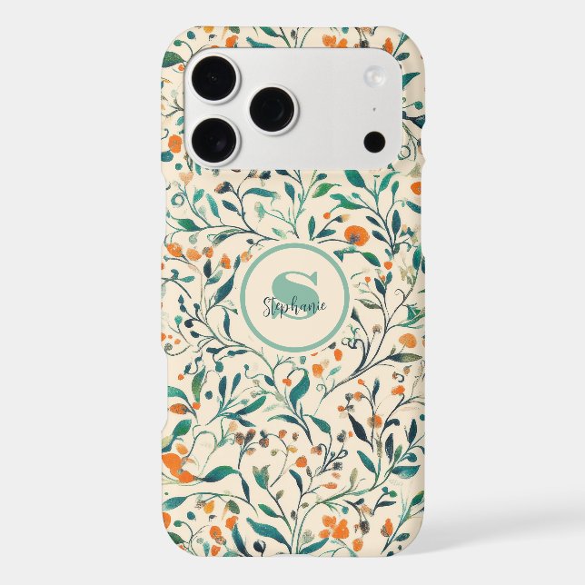 Vintage-Inspired Colourful Paisley Leaf Pattern (3 (Back)