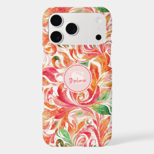 Vintage-Inspired Colourful Paisley Leaf Pattern (5