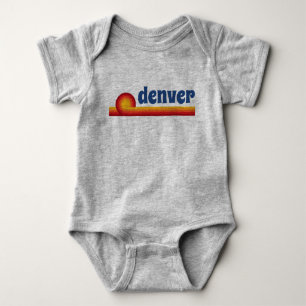 Vintage-Inspired Denver Love Baby Unisex Baby Bodysuit
