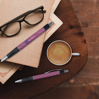 Vintage Inspired Elegant Floral Personalized Pen