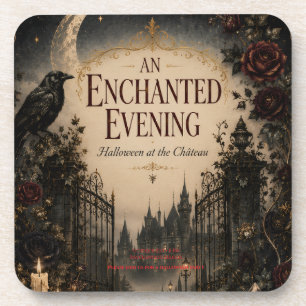 Vintage-Inspired Halloween for Mysterious Evening Coaster