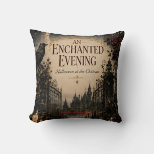 Vintage-Inspired Halloween for Mysterious Evening Cushion