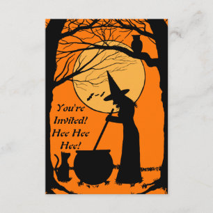 Vintage Inspired Halloween Party Invitation