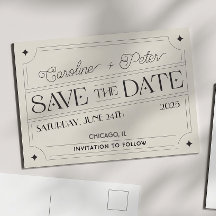 Vintage-Inspired Matchbox "Save the Date"  Announc