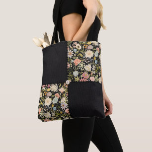 Vintage Inspired Patchwork Quilt Tote Bag