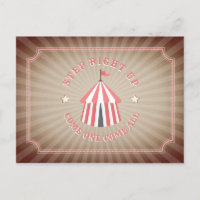 Vintage Inspired Pink Circus Tent Birthday