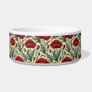 Vintage-Inspired Red Poppies Pattern
