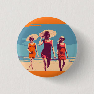 Vintage inspired, retro badge, pin, button