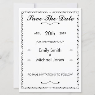 Vintage inspired save the date