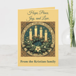 Vintage-Inspired Seasonal Candlelight Card